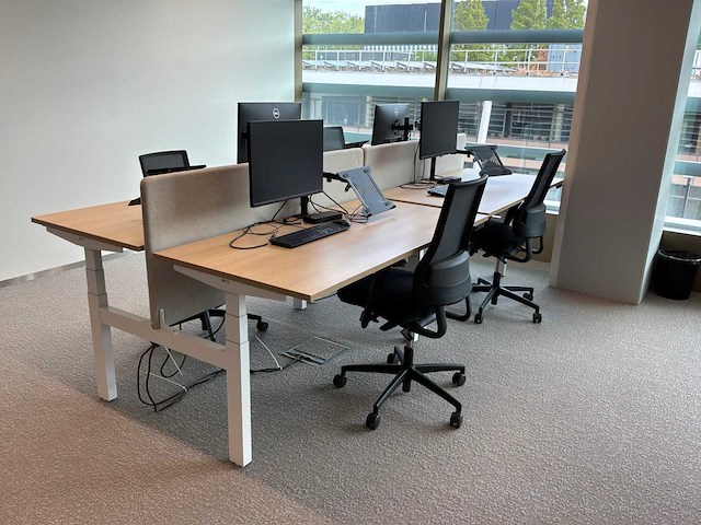 Eurodesk duo elektrisch in hoogte verstelbaar bureau (9x) - afbeelding 9 van  10