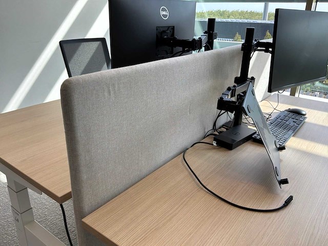 Eurodesk duo elektrisch in hoogte verstelbaar bureau - afbeelding 7 van  10