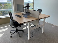 Eurodesk duo elektrisch in hoogte verstelbaar bureau - afbeelding 3 van  10