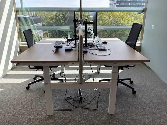 Eurodesk duo elektrisch in hoogte verstelbaar bureau - afbeelding 4 van  10