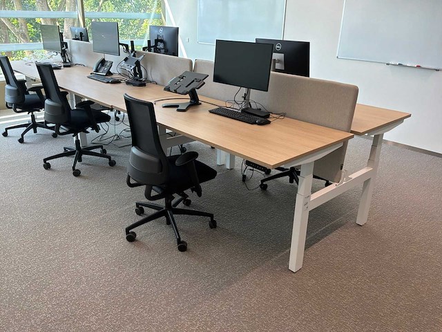 Eurodesk duo elektrische hoogteverstelbare bureaus (3x) - afbeelding 2 van  8
