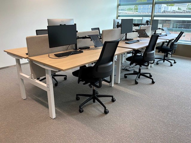 Eurodesk duo elektrische hoogteverstelbare bureaus (3x) - afbeelding 1 van  12