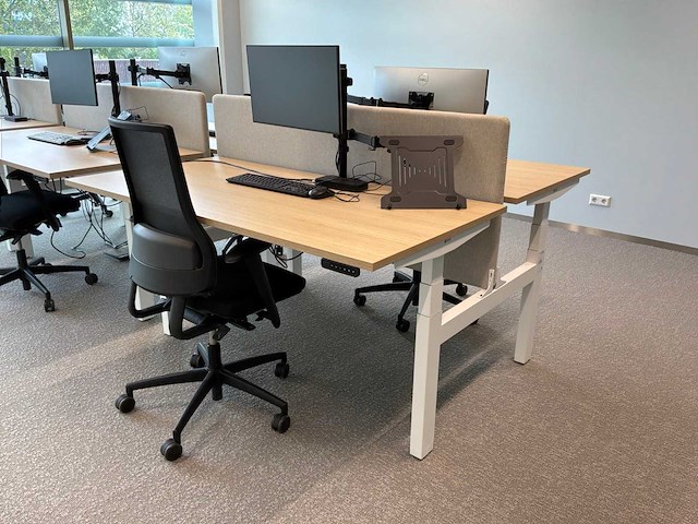 Eurodesk duo elektrische hoogteverstelbare bureaus (3x) - afbeelding 6 van  12