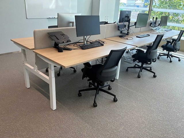 Eurodesk duo elektrische hoogteverstelbare bureaus (3x) - afbeelding 1 van  2