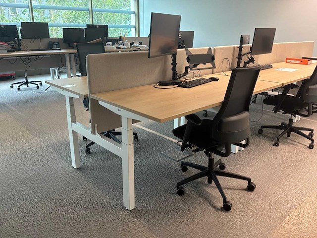 Eurodesk duo elektrische hoogteverstelbare bureaus (3x) - afbeelding 2 van  6