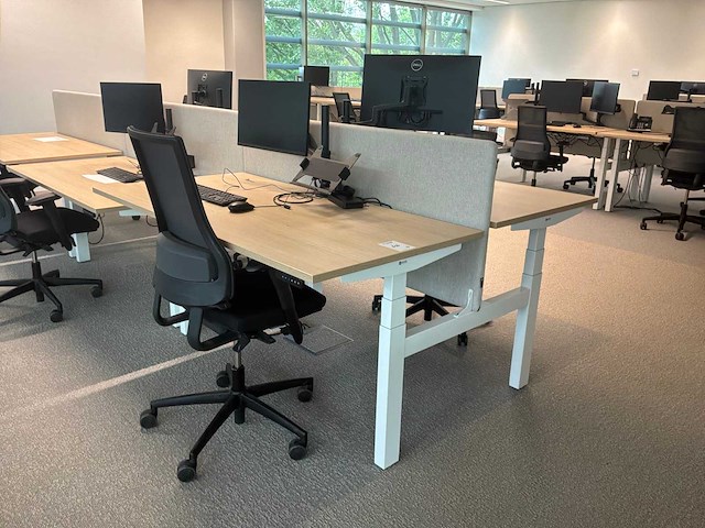 Eurodesk duo elektrische hoogteverstelbare bureaus (3x) - afbeelding 3 van  6