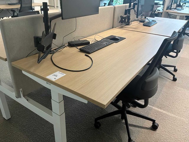 Eurodesk duo elektrische in hoogte verstelbare bureaus (4x) - afbeelding 4 van  10
