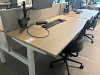 Eurodesk duo elektrische in hoogte verstelbare bureaus (4x) - afbeelding 4 van  10