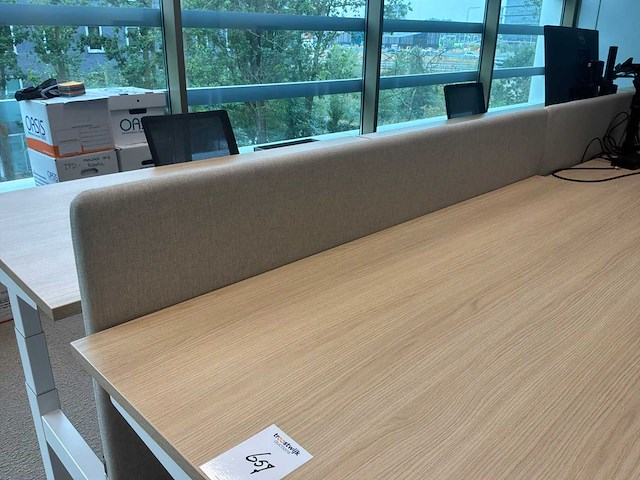 Eurodesk duo elektrische in hoogte verstelbare bureaus (4x) - afbeelding 8 van  11