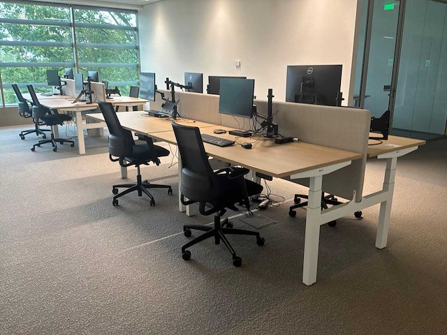 Eurodesk duo elektrische in hoogte verstelbare bureaus (4x) - afbeelding 4 van  10