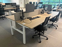 Eurodesk duo elektrische in hoogte verstelbare bureaus (4x) - afbeelding 1 van  3