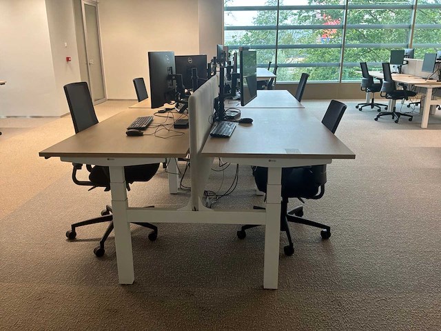 Eurodesk duo elektrische in hoogte verstelbare bureaus (4x) - afbeelding 9 van  11