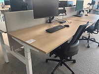 Eurodesk duo elektrische in hoogte verstelbare bureaus (4x) - afbeelding 2 van  5