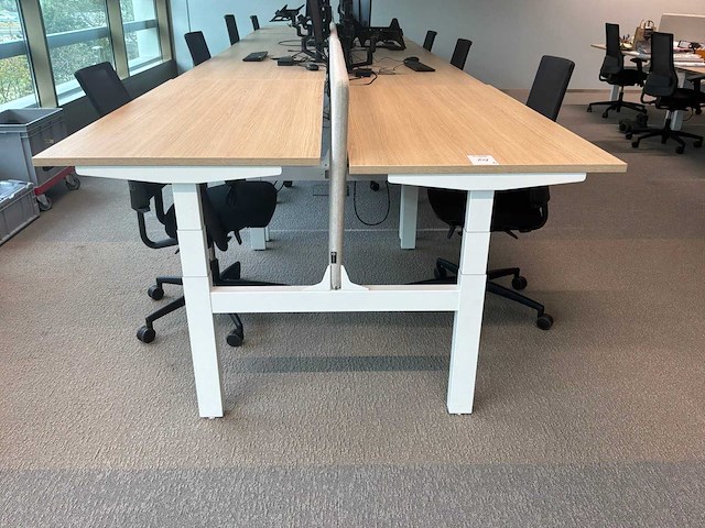 Eurodesk duo elektrische in hoogte verstelbare bureaus (4x) - afbeelding 3 van  7