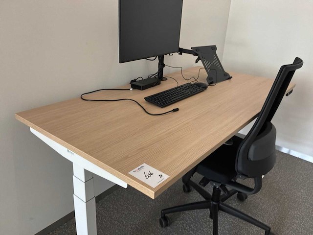 Eurodesk elektrisch in hoogte verstelbaar bureau (4x) - afbeelding 3 van  9