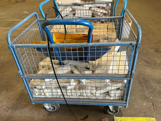 Eurokraft magazijnkar (4x) - afbeelding 1 van  1