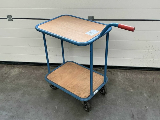 Eurokraft magazijnwagen (200kg) - afbeelding 1 van  3