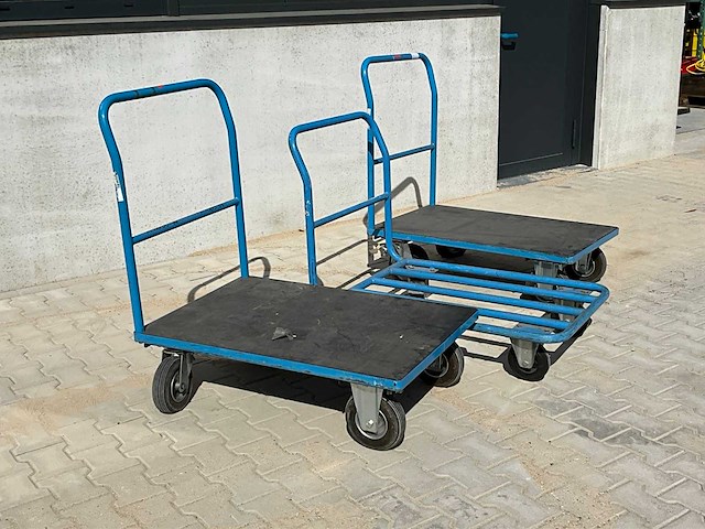 Eurokraft plateauwagen (3x) - afbeelding 2 van  9