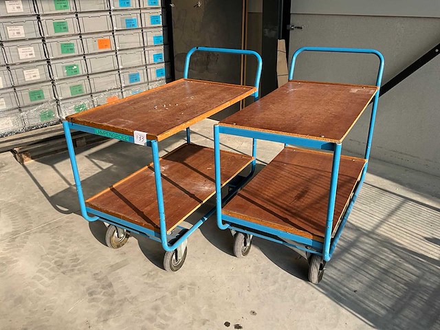 Eurokraft r-160-l etagewagen (2x) - afbeelding 1 van  10