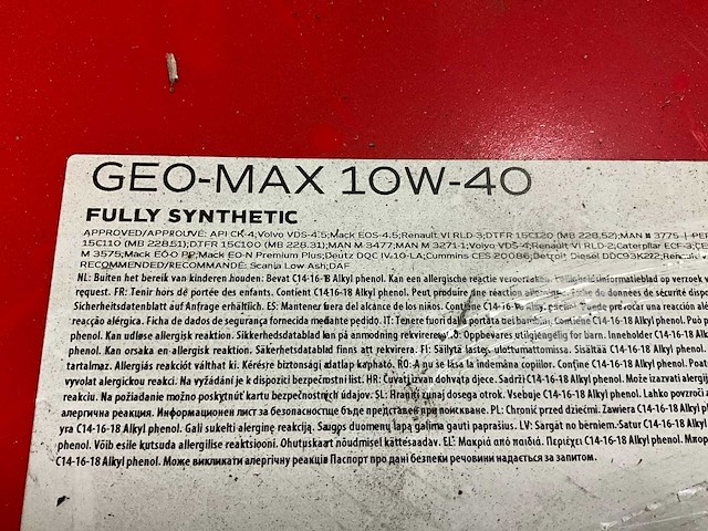 Eurol geo-max 10w-40 olie (210 l) - afbeelding 6 van  6