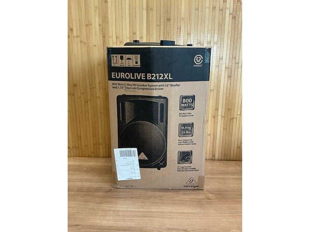 Eurolive behringer b212xl speakers met statieven - afbeelding 5 van  12