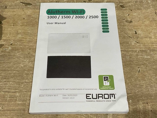 Eurom - alutherm 2000 wifi black - elektrische verwarming - afbeelding 6 van  7