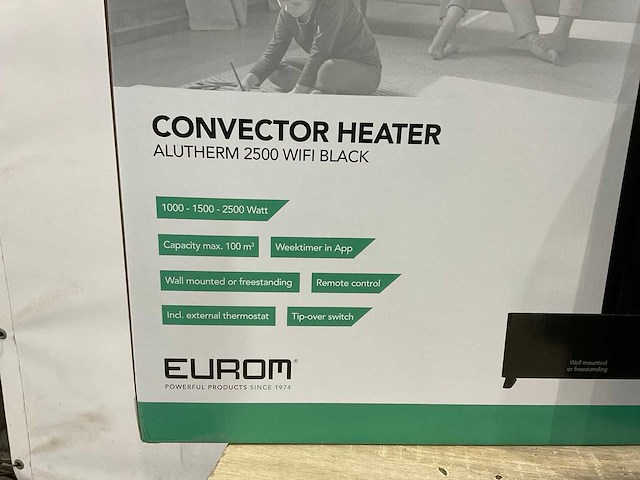 Eurom - alutherm 2500 wifi black - elektrische verwarming - afbeelding 6 van  7