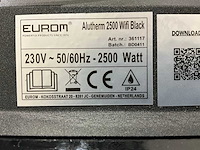 Eurom - alutherm 2500 wifi black - elektrische verwarming - afbeelding 7 van  7