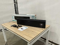 Eurom - alutherm baseboard 1000 black - convector verwarming - afbeelding 1 van  6