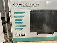 Eurom - alutherm baseboard 1000 black - convector verwarming - afbeelding 5 van  6
