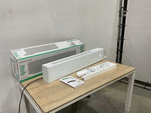 Eurom - alutherm baseboard 1500 white - elektrische verwarming - afbeelding 1 van  7