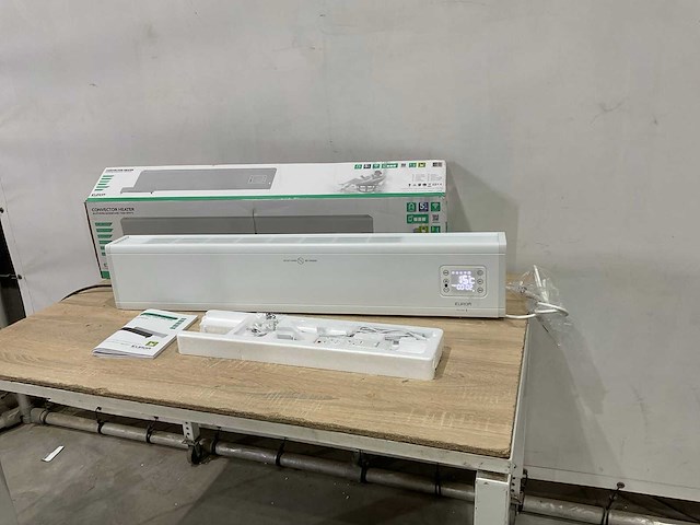 Eurom - alutherm baseboard 1500 white - elektrische verwarming - afbeelding 1 van  7