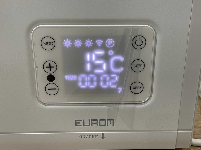 Eurom - alutherm baseboard 1500 white - elektrische verwarming - afbeelding 1 van  7