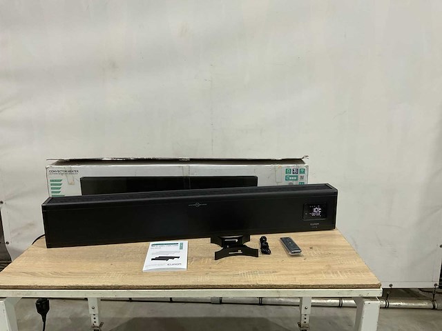 Eurom - alutherm baseboard 2000 black - convector verwarming - afbeelding 3 van  7