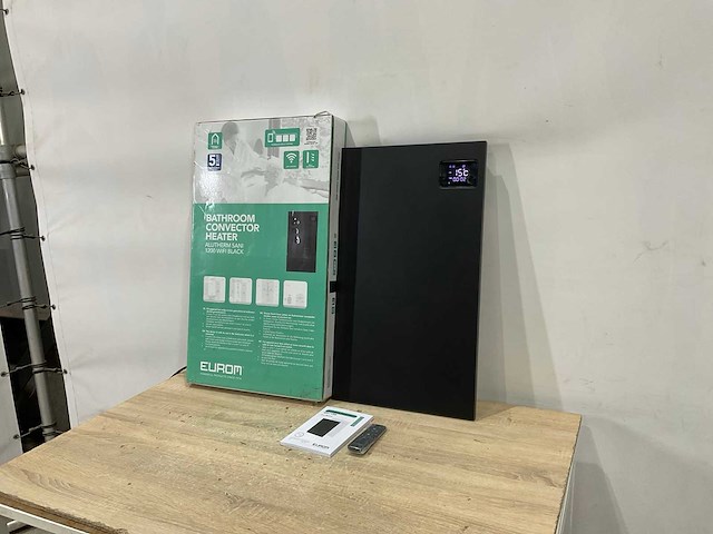 Eurom - alutherm sani 1200 wifi black - badkamer verwarming - afbeelding 1 van  6
