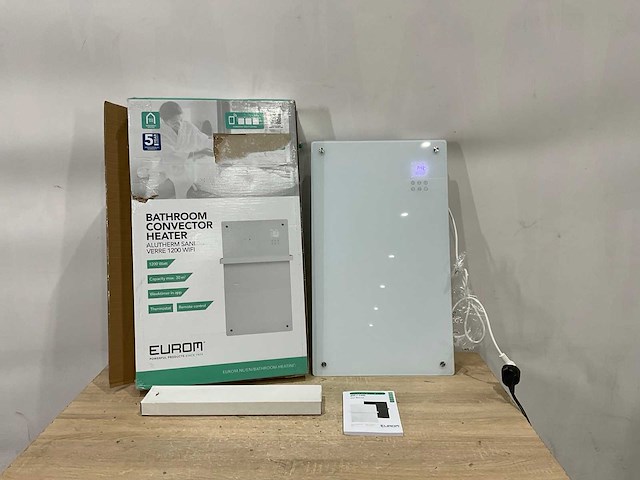 Eurom - alutherm sani verre 1200 wifi - badkamer verwarming - afbeelding 2 van  7