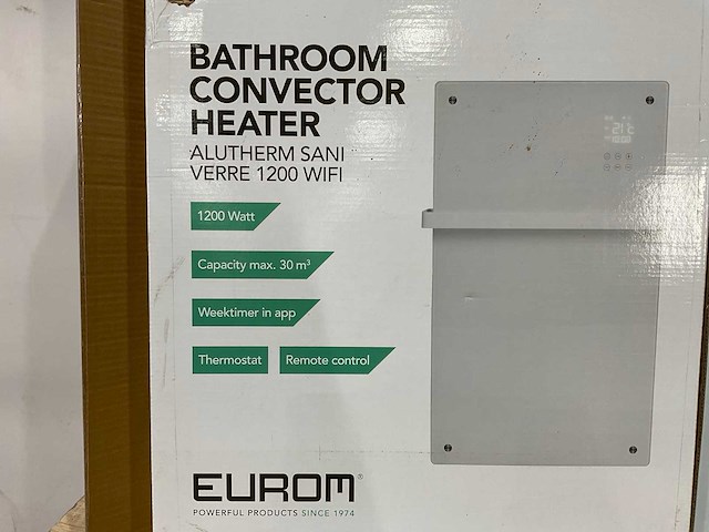 Eurom - alutherm sani verre 1200 wifi - badkamer verwarming - afbeelding 6 van  7