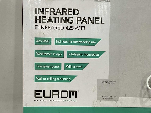 Eurom - e-infrared 425 wifi - infrarood verwarming (2x) - afbeelding 7 van  8