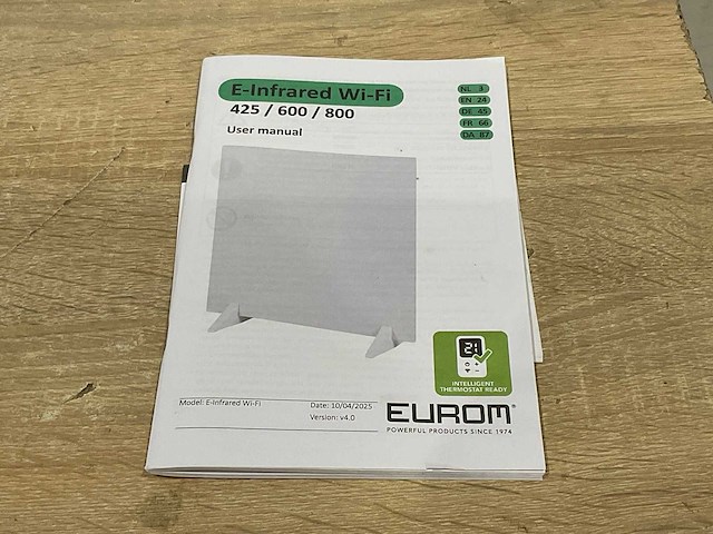 Eurom - e-infrared 425 wifi - infrarood verwarming (2x) - afbeelding 6 van  8