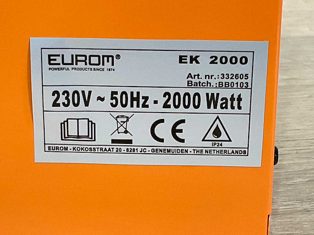 Eurom - ek2000 - heater - afbeelding 5 van  8