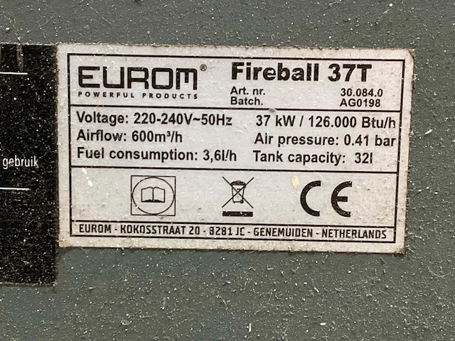 Eurom - fireball 37t - heater (2x) - afbeelding 5 van  5