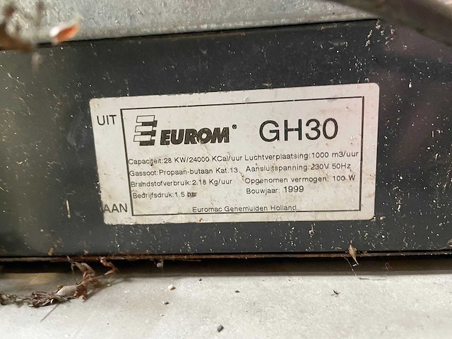 Eurom - gh30 - gas heater - afbeelding 5 van  6