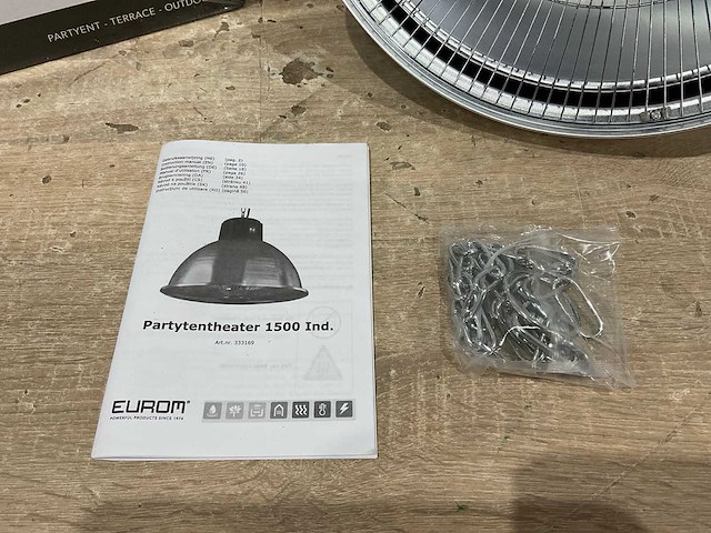 Eurom - party tent heater 1500 ind - terrasverwarming (2x) - afbeelding 5 van  6