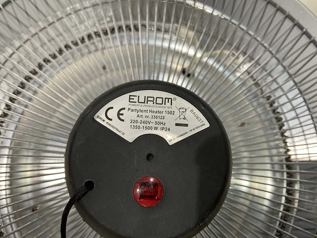 Eurom - party tent heater 1502 - terras verwarming - afbeelding 5 van  7