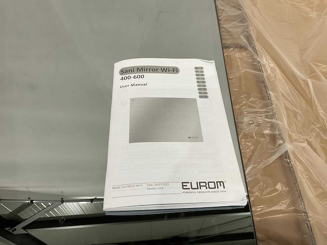 Eurom - sani 400 mirror wifi - badkamer verwarming met spiegel - afbeelding 4 van  8