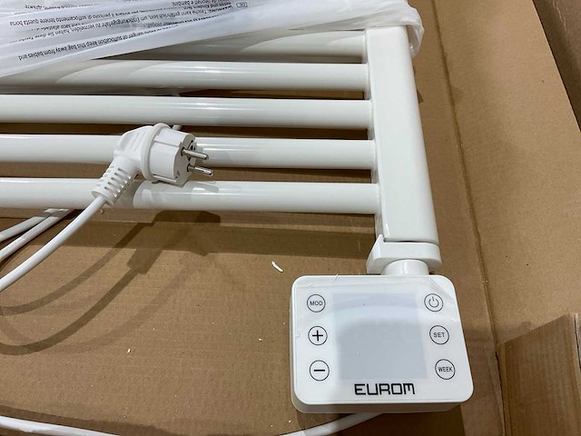 Eurom - sani bathroom radiator 1000 wifi white - badkamer radiator - afbeelding 5 van  7