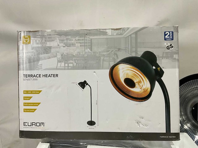 Eurom - sunset 2000 - terrasverwarming - afbeelding 7 van  8