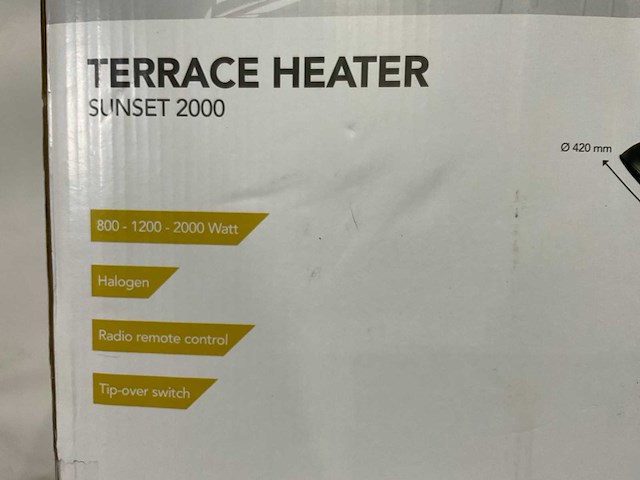 Eurom - sunset 2000 - terrasverwarming - afbeelding 8 van  8