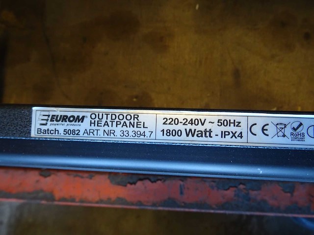 Eurom - terrasverwarming - afbeelding 2 van  2
