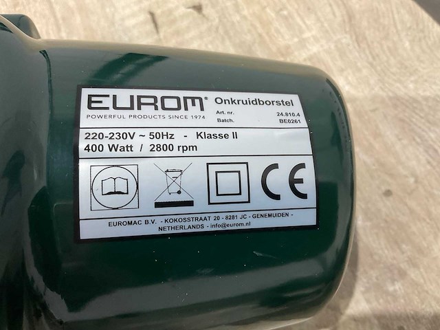 Eurom - weed cleaner 400 watt - elektrische onkruid borstel (5x) - afbeelding 6 van  9